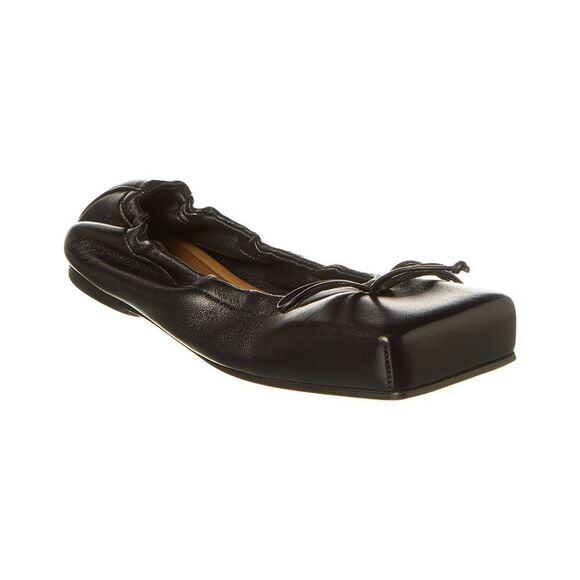 Jacquemus Les Ballerines Leather Ballet Flat, Black - Picture 1 of 5